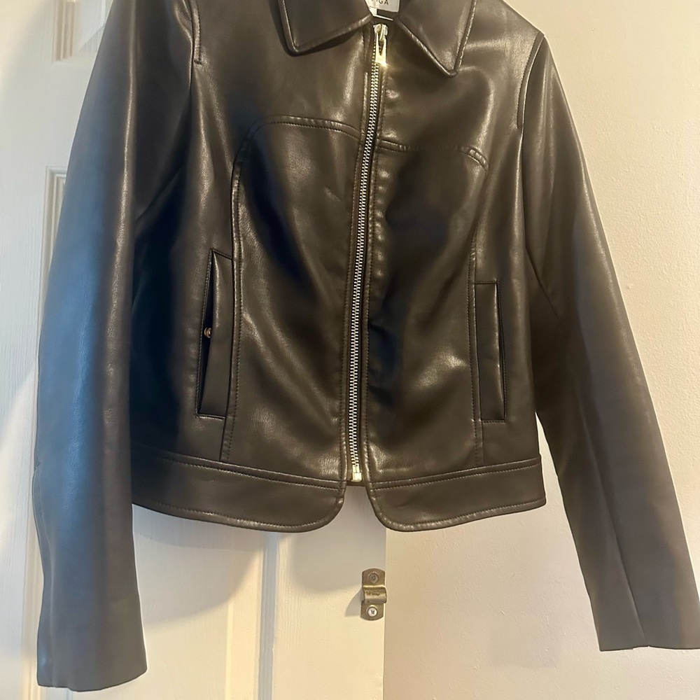 Black Leather Women's Jacket